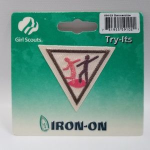 Dancercize Girl Scout Try-Its Patch 1999 Iron On